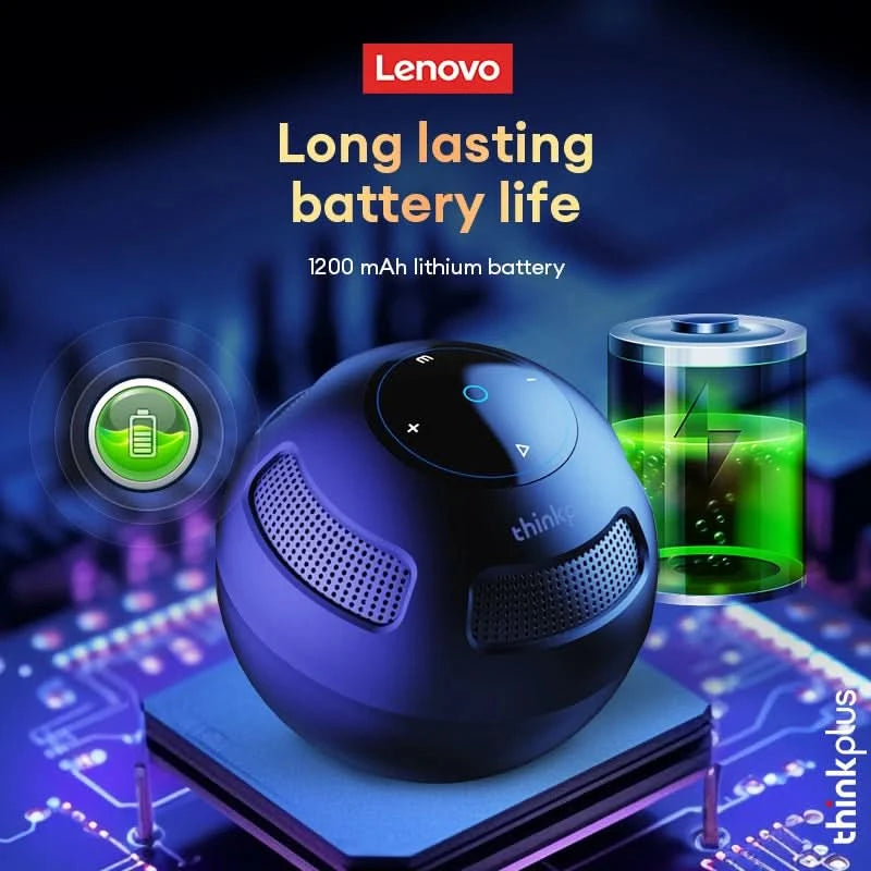 Ship From US Lenovo Bluetooth Speaker Portable Outdoor Long Endurance Home Music Player HiFi Stereo Surround Sound Box TS5