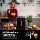 6.5 Quart Steam Air Fryer with Moisture Lock Technology – Programmable Steamer and Air Fryer Combination, Temperature Control, 1 - M & M Global