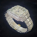 Luxury Original Brand Men Watch Fashion Bling Diamond Inlay Square Wristwatch Hip Hop Iced Out Man Jewelry Clock - M & M Global