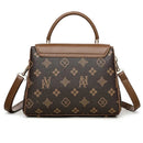 Bags for Women, Printed Fashionable Hand-Held Locks, Commuting Small Square Bag, Fashionable and Versatile Shoulder Crossbody Ba - M & M Global