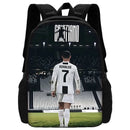 pcs set Football CR7 Star Child School Backpack with Lunch Bags Pencil Bags School Bags for R-Ronaldos Boys Girls Best Gift - M & M Global