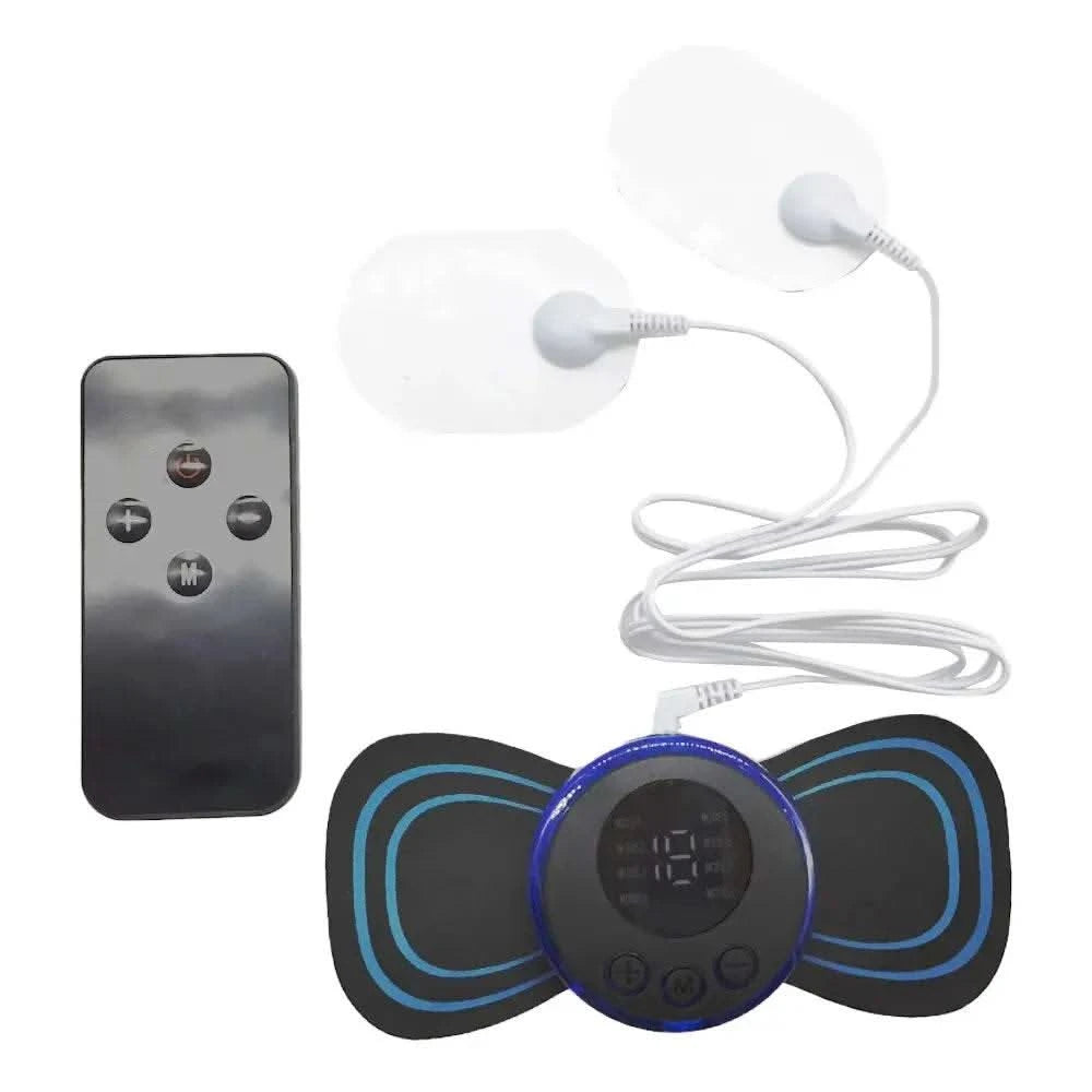 8 Modes Rechargeable Neck Massager with Remote Control EMS Low Frequency Pulse Massager For Muscle Relaxation Relief The Pain - M & M Global