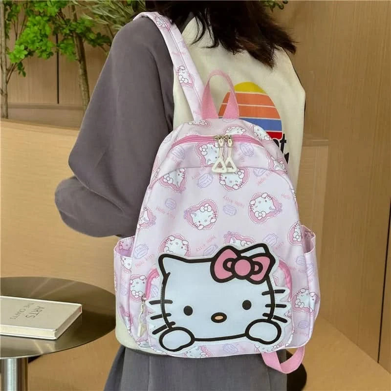 Kawaii Hello Kitty Kuromi Cinnamoroll Backpacks Cute Cartoon My Melody Pochacco Pompom Purin Anime Storage School Bag Sac A Dos - M & M Global