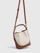 2024 new large capacity wide shoulder strap single shoulder tote sling sling sling bucket bag - M & M Global