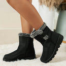 Women's Winter Snow Boots for Women 2026 New Faux Fur Long Plush Snow Boots Woman Platform Shoes Warm Cotton Couples Ankle Boots