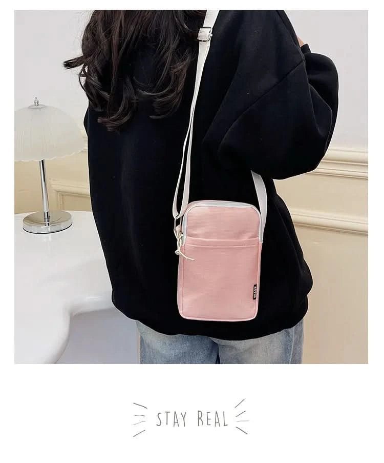 New Fashion Mobile Phone Bag Women's Messenger Bag All-match Mini Small Crossbody Bag Hanging Neck Coin Purse Vertical Handbag - M & M Global