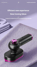 Portable Handheld Garment Steamer Iron,Fast Wrinkle Remover, Dual-Use Vertical & Flat Steaming,220V for Home Travel Clothes Care