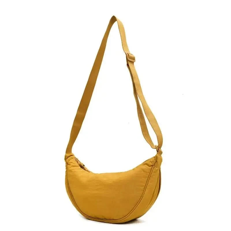 Simple Design Women's Messenger Bag Fashion Ladies Nylon Hobos Small Shoulder Bags Vintage Female Girls Purse Cloth Handbags - M & M Global