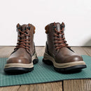 Waterproof Safety Boots Men Indestructible Steel Toe Work Boots Anti-smash Stab-resistant Safety Shoes Biker Botas Para Hombre