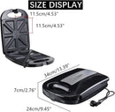 1200W 220V Electric Sandwich Maker 4 Slice ， Waffle maker ，Dual Toast Grill Non Stick Jaffle Press Waffle Maker ， Cake Oven Brea - M & M Global