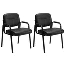 JHK Pu Leather Office Waiting Room Guest Chair Metal Frame Sponge Cushion Conference Room Lobby Table Chairs For Furniture