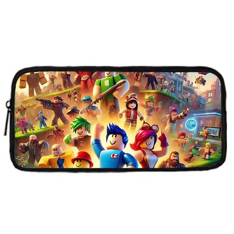Child School Game R-RobloxS Backpack with Lunch Bags ,Pencil Bags ,School Bags for Boys Girls Best Gift - M & M Global