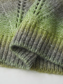 Women s Cable Knit Sweater Long Sleeve Turtleneck Ombre Color Block Chunky Pullover Cozy Winter Jumper for Cold Weather
