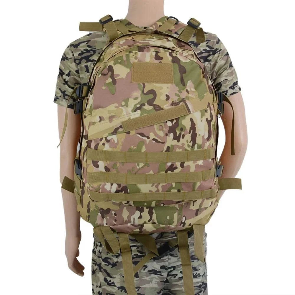 45L 3D Tactical Outdoor Camo bag Shoulder Attack Mountain riding charge bag Python Print PUBG Eating Chicken backpack - M & M Global