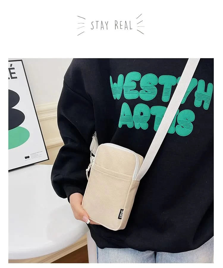 New Fashion Mobile Phone Bag Women's Messenger Bag All-match Mini Small Crossbody Bag Hanging Neck Coin Purse Vertical Handbag - M & M Global