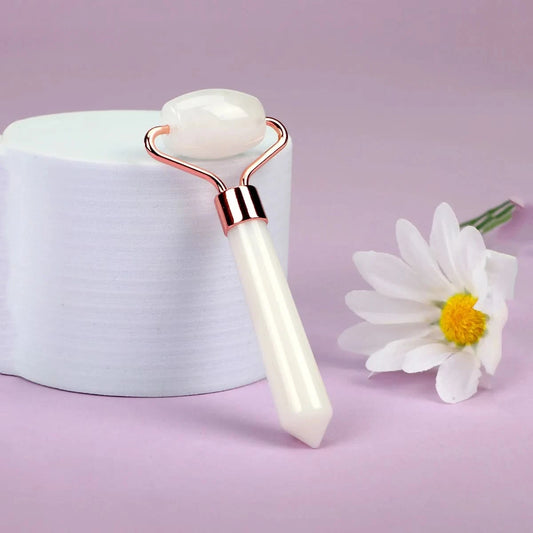 Natural Jade Roller Massager Eye Roller Face Massager Beauty Skin Care Massage Tool Mini Portable Body Eye Massager Face Roller - M & M Global