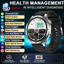2026 New Nursing Grade ECG Health Smart Watch Blood Pressure Lipid Uric Acid 650nm Dual-Probelaser Heart Analysis Smartwatch