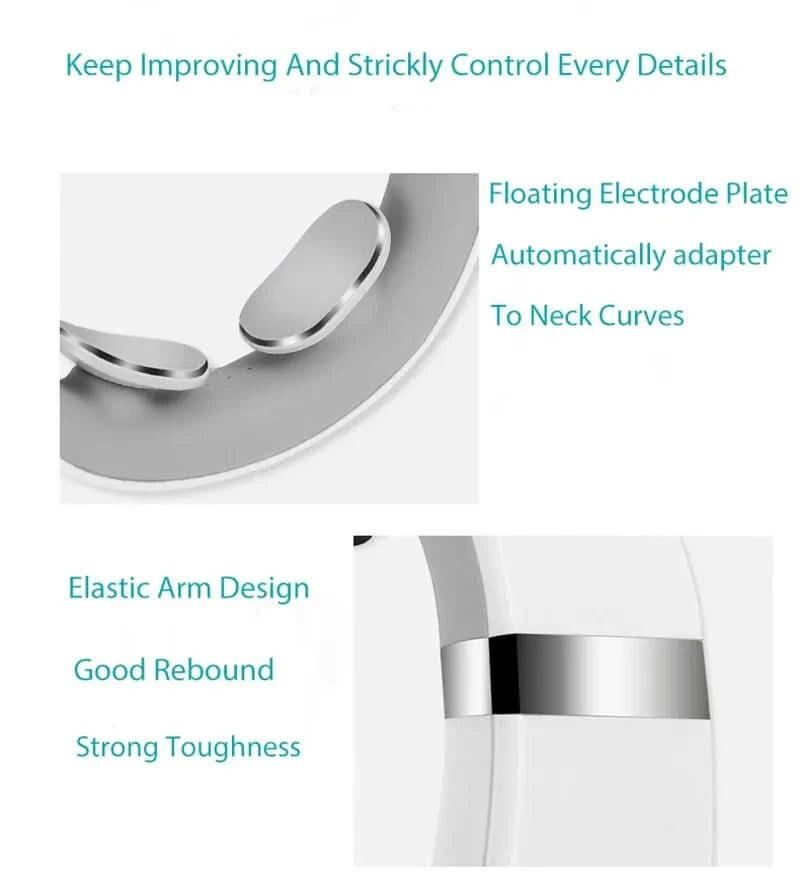 Cervical Massager Portable Mini Neck and Shoulder Massager Current Deep Massage Neck Compression Care - M & M Global