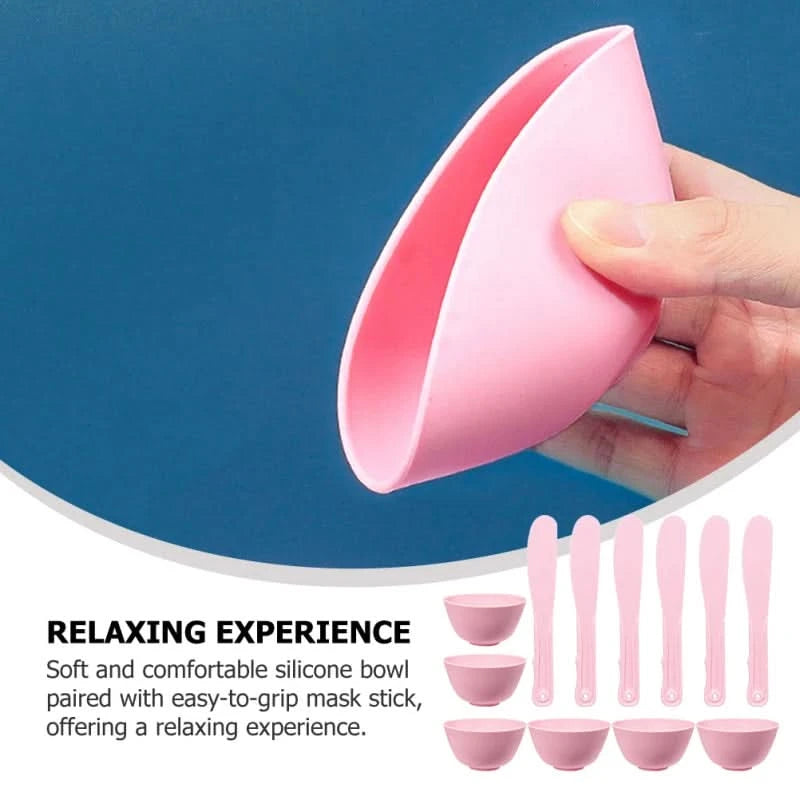 Non-Toxic Mixing Bowls Multi-Purpose Silicone Lightweight Facial Supplies Eco-Friendly Skincare Tools for Beauty Salon - M & M Global