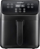 5.8Qt Digital Air Fryer, Toaster Oven & Oilless Cooker, 1700W with 8 Preset Functions, LED Touchscreen, Shake Reminder, Non-stic - M & M Global