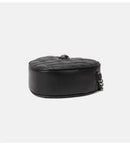 2024 Women's Heart-Shaped Herringbone Crossbody Bag with Eagle and Bird Head Shoulder Bag Chain Purse - M & M Global