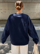 Casual Women's Sweatshirts Kawaii Bow Graphic Prints Pullover Comfortable Warm Oversize Hoodie Autumn Fleece Soft Female Clothes
