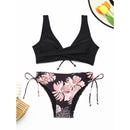 Sexy Bikini Set Women Biquini Swimwear V-Neck Push Up Two Pieces Swimsuit Floral Beachwear Female Bathing Suits Swimming Suits - M & M Global
