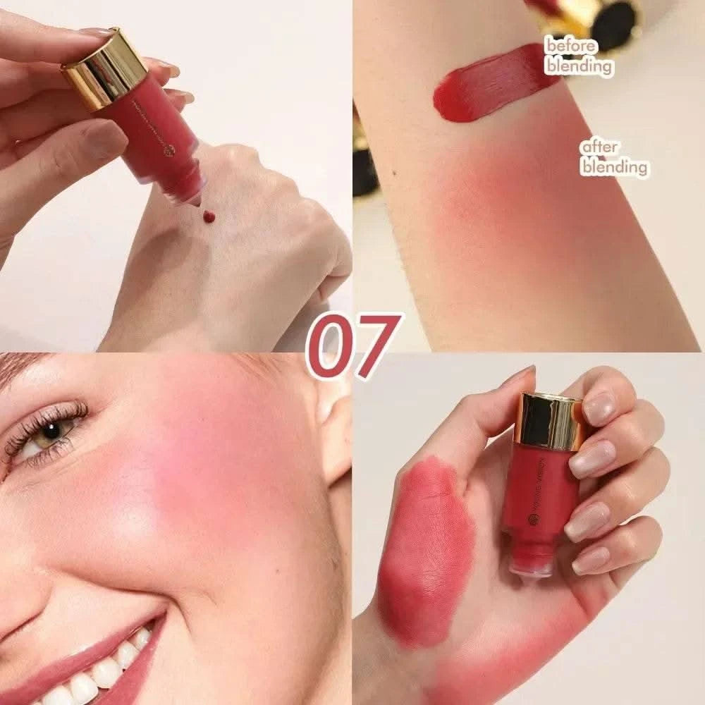 Dropper Liquid Blush Facial Rouge Contouring Brighten Plumper Nude Smooth Blush Stick Moisturize Lasting Good Complexion Makeup - M & M Global