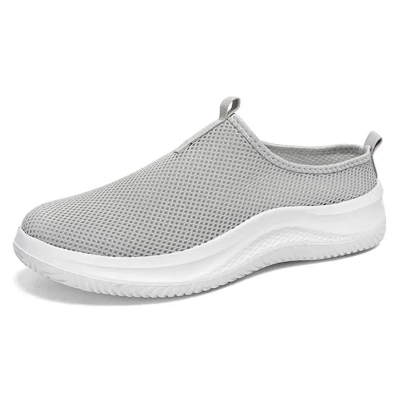 Men's Sneakers Comfortable Lightweight Soft Half Slipper Flat Running Shoes Outdoor Casual Sports Shoes Man Shoes - M & M Global