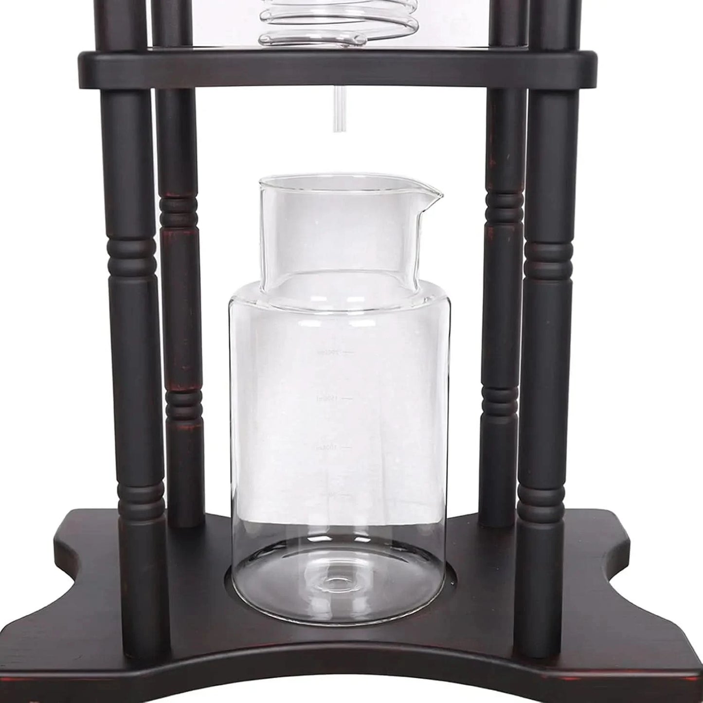 Cold Brew Maker Tower Iced Coffee Maker 2500ml Vertical Japanese Style Glass Container and Wood Stand 25 Cups With Slow Drip Tec - M & M Global
