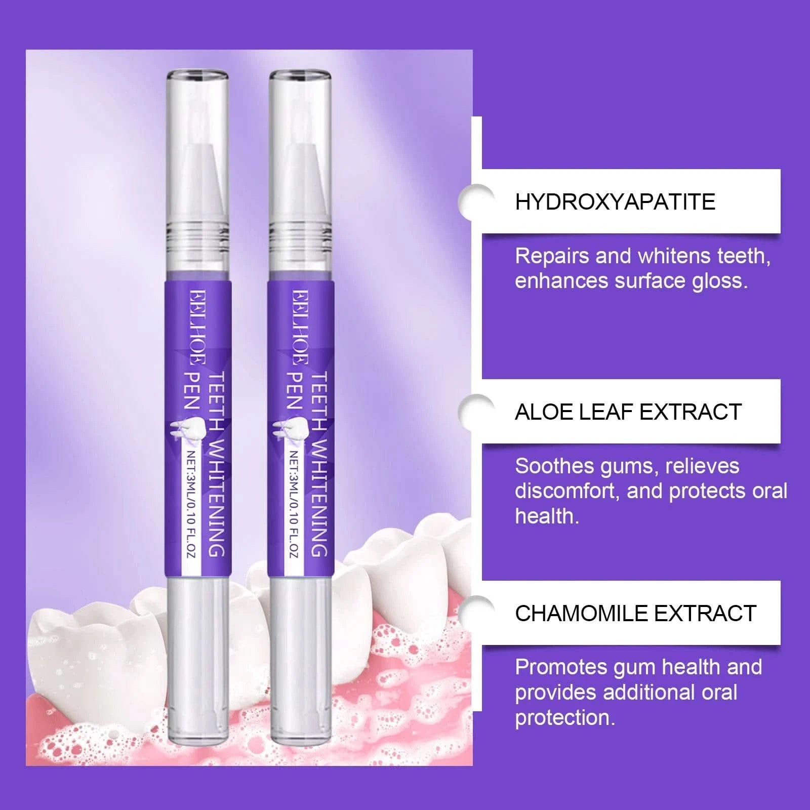 6ml Teeth Whitening Pen Teeth Gel Whitener Bleach Remove Stains Oral Hygiene Instant Smile Teeth Whitening Cleansing Serum - M & M Global