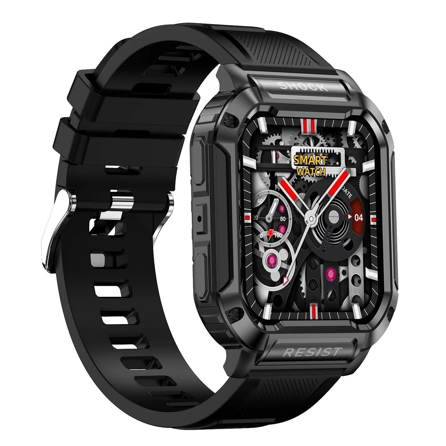Smart watch with full touch screen, call, message reminder and other functions, compatible with iPhone/Android phones