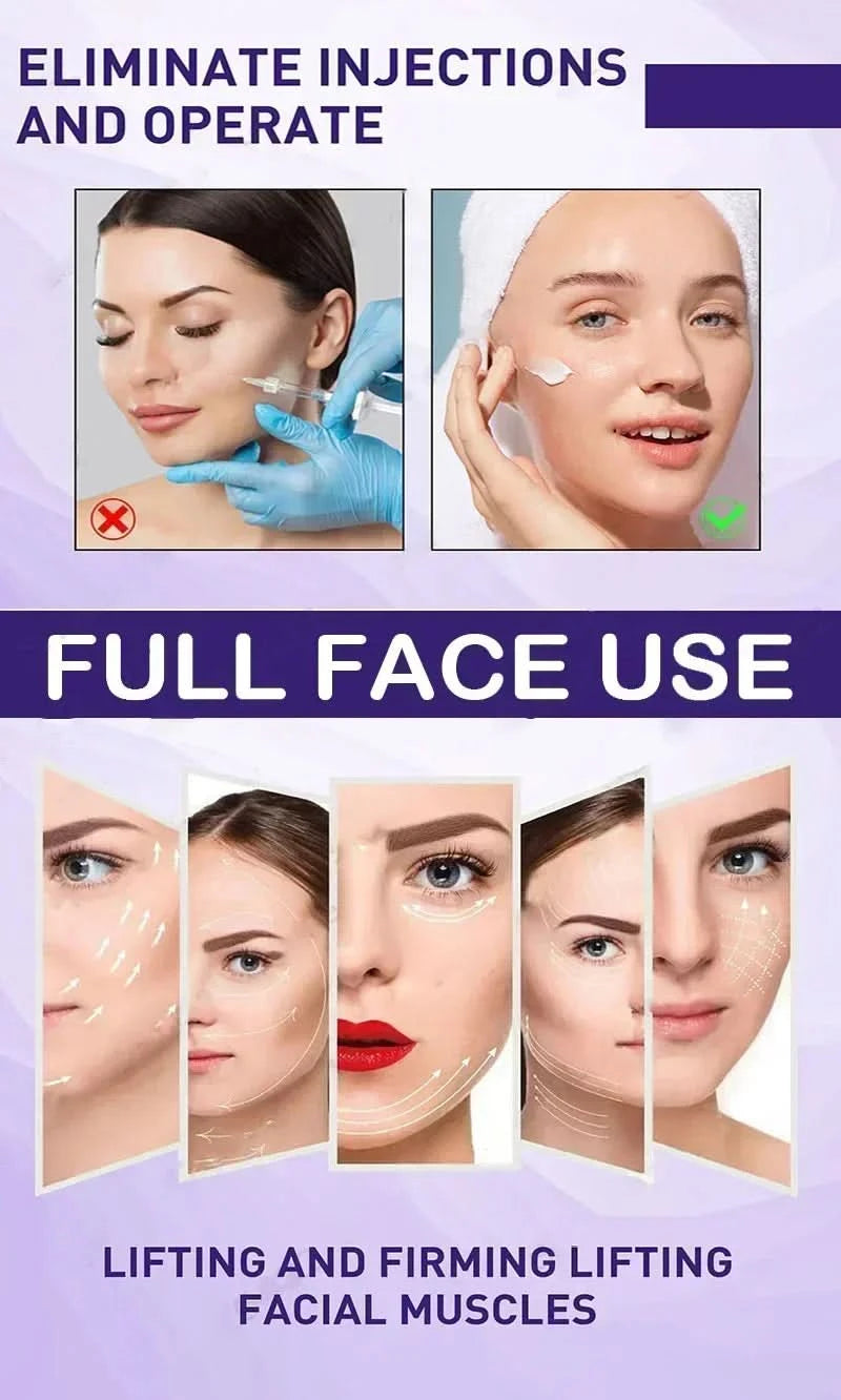 Effective V-Shape Face Slimming Lifting Facial Cream Lift Up V Double Chin Cheek Slimming Firming Anti Wrinkle Beauty Skin Care - M & M Global