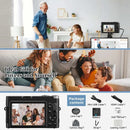 4K Digital Camera for Photography and Video Autofocus Anti-Shake 48MP Compact Vlogging Camera 3'' 180° Flip Screen with Flash - M & M Global