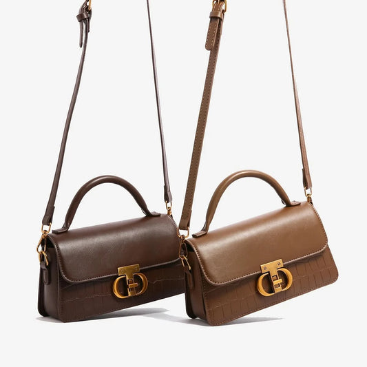 Small Leather Armpit Bags for Women, Chain Shoulder, Crossbody Bag, Ladies Vintage Underarm Handbags, Summer - M & M Global