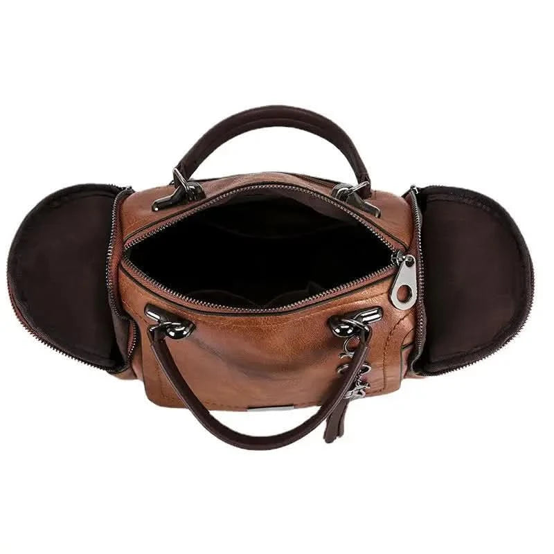 Yogodlns Tassel Decor Handbag, Women's Large Capacity Shoulder Bag, Fashion Zipper Crossbody Bag With Removable Strap - M & M Global