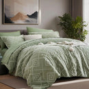 7 Pcs luxury cut flower design Comforter Set, soft microfiber, lightweight and breathable,Bedding Set for all seasons