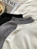 2025 Solid Sweater Women Half Turtleneck Knitted Pullovers Harajuku Korean Soft Warm Knitwear Autumn Winter Fashion Slim Jumpers