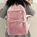 Japanese Style Transparent Ita Bag for Girls Comic Cons Large Capacity Women Backpack Fashion School Bags for College Student JK - M & M Global