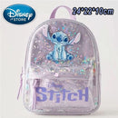 New Disney Plush Backpack Ins Japanese Blue Stitch Funny Cartoon Large-Capacity Student Backpack Kindergarten Bag Child Gift - M & M Global