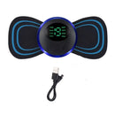 EMS Neck Massager Mini Neck and Back Stimulator Massager Portable Gel Pad Sticker Thin - M & M Global