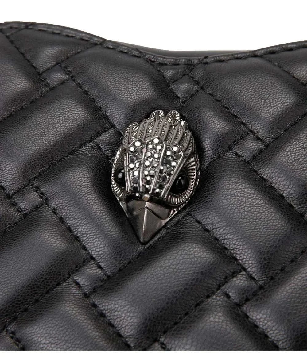 2024 Women's Heart-Shaped Herringbone Crossbody Bag with Eagle and Bird Head Shoulder Bag Chain Purse - M & M Global