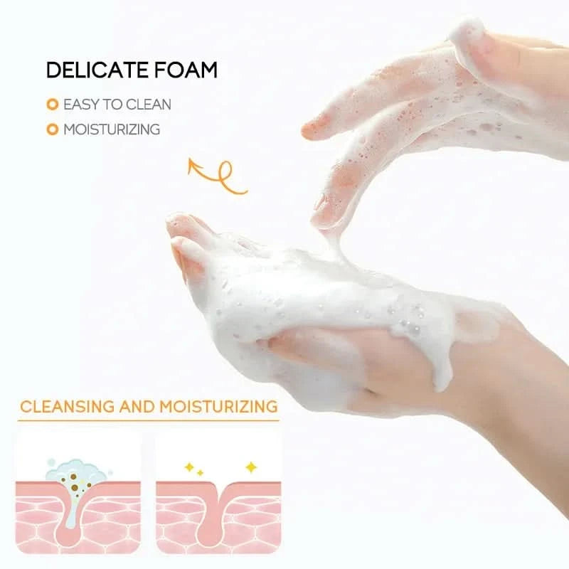 Vitamin C Facial Cleanser Skin Cleansing Moisturizing  Blackhead Remove Skincare Face Wash Foam Face Cleanser 50g - M & M Global