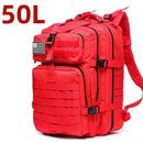 25L/50L Sturdy Nylon Waterproof Tactical Sports Trekking Fishing Hunting Camping Hiking Bag Backpack Outdoor Rucksacks - M & M Global