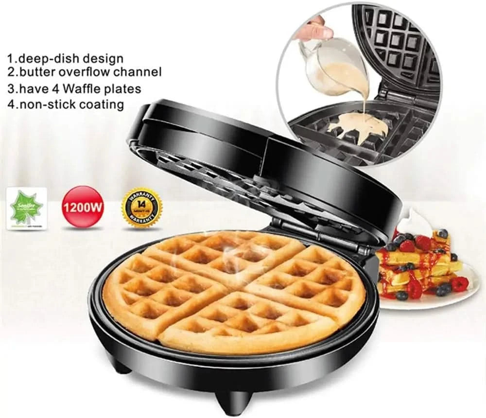 sandwich maker toastie， Stainless Steel Waffle Machine ，Breakfast Machine Square Square Waffle Cookie Machine Sandwich Machine - M & M Global