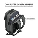 Men Travel Backpack vacuum compression 17 inch Laptop Backpack Business Large Capacity school Backpack Expanded Hiking backpack - M & M Global