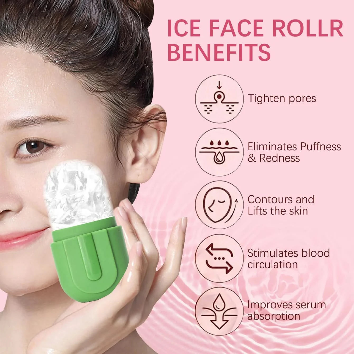 Silicone Ice Cube Trays Beauty Lifting Ice Ball Face Massager Contouring Eye Roller Facial Treatment Reduce Acne Skin Care Tool - M & M Global