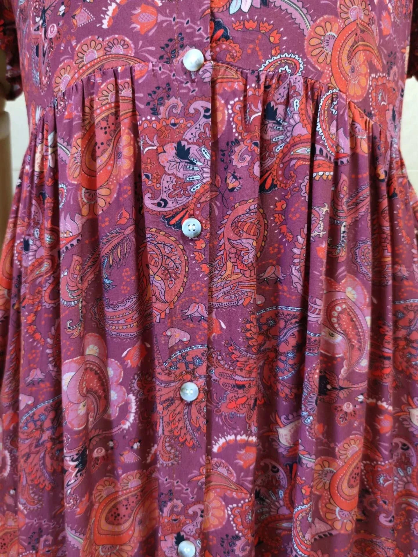 TEELYNN boho long dress Vintage 2023 floral print Chiffon three quarter sleeve v-neck summer Gypsy Hippie women dresses vestidos - M & M Global