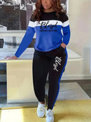Autumn New Fashion Letter Print Women's Autumn Suit
