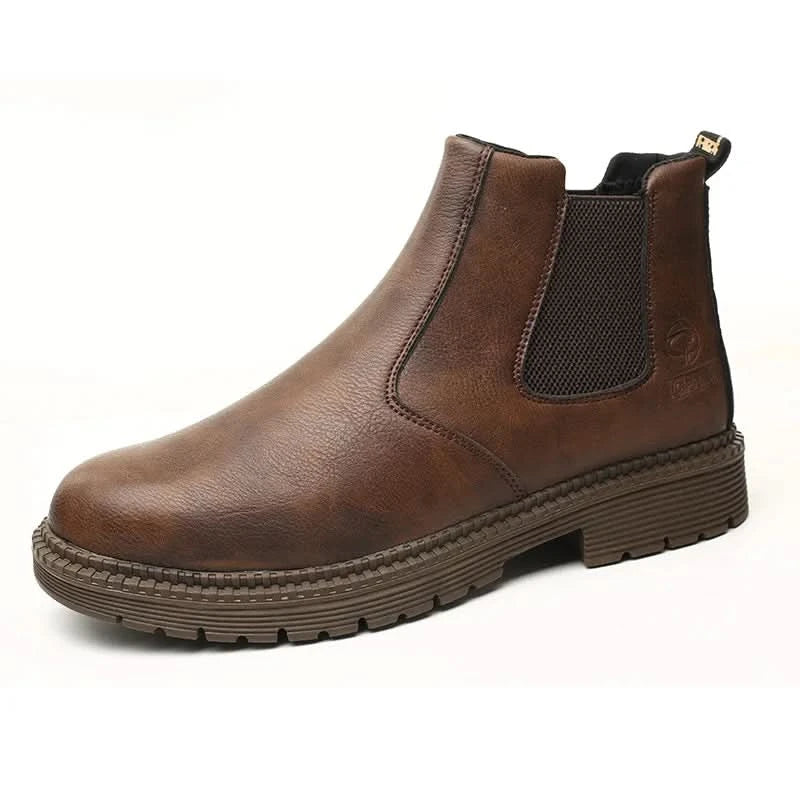 Anti-smash and anti-puncture work shoes high top four seasons safety shoes